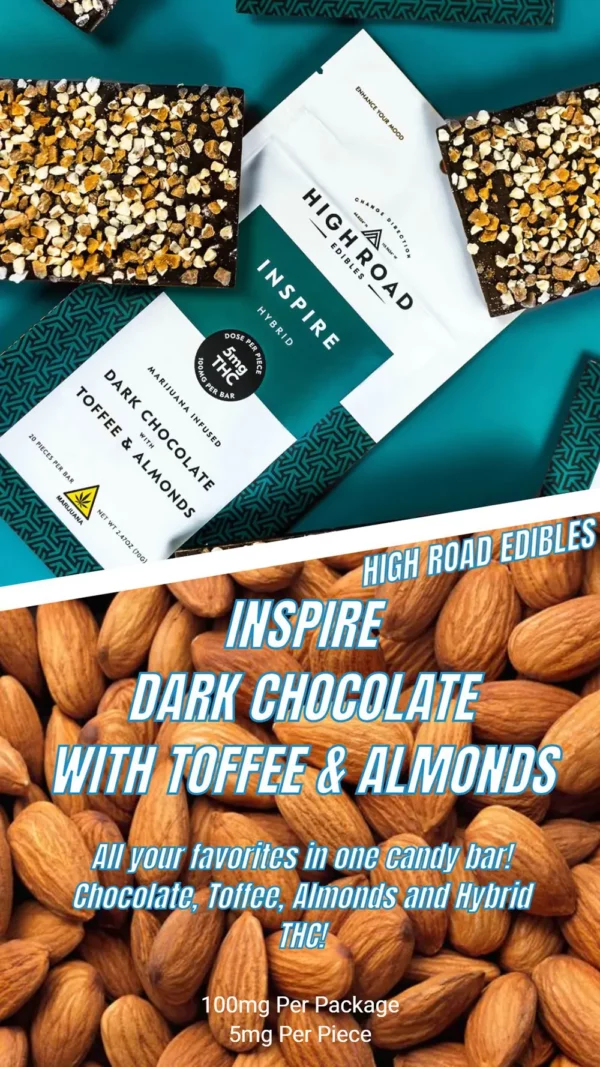 High Road Dark Chocolate with Toffee and Almonds